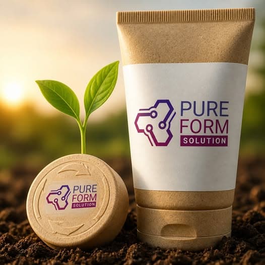 Pure Form Solution — sustainable packaging growing from the earth