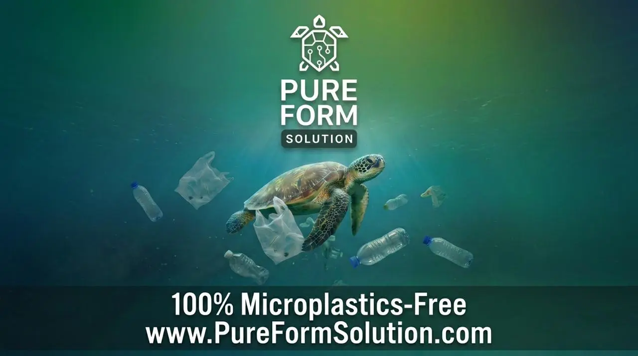 Pure Form Solution — 100% Microplastics-Free biodegradable straw alternative to plastic
