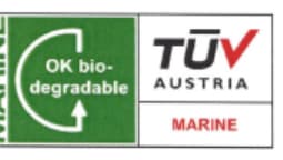 OK Biodegradable Marine TÜV Austria certification mark
