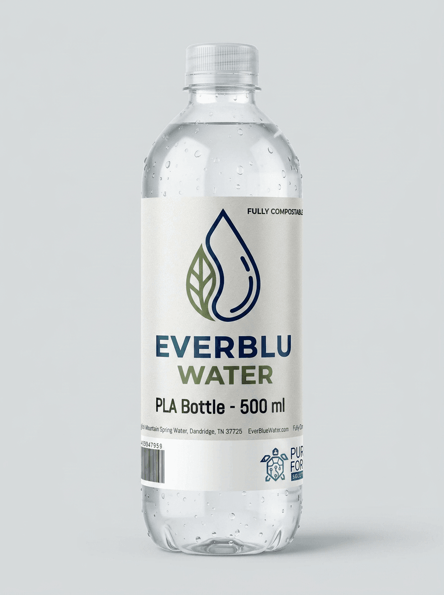 EverBlu Water — Artesian Spring Water in a 500ml PLA Bottle