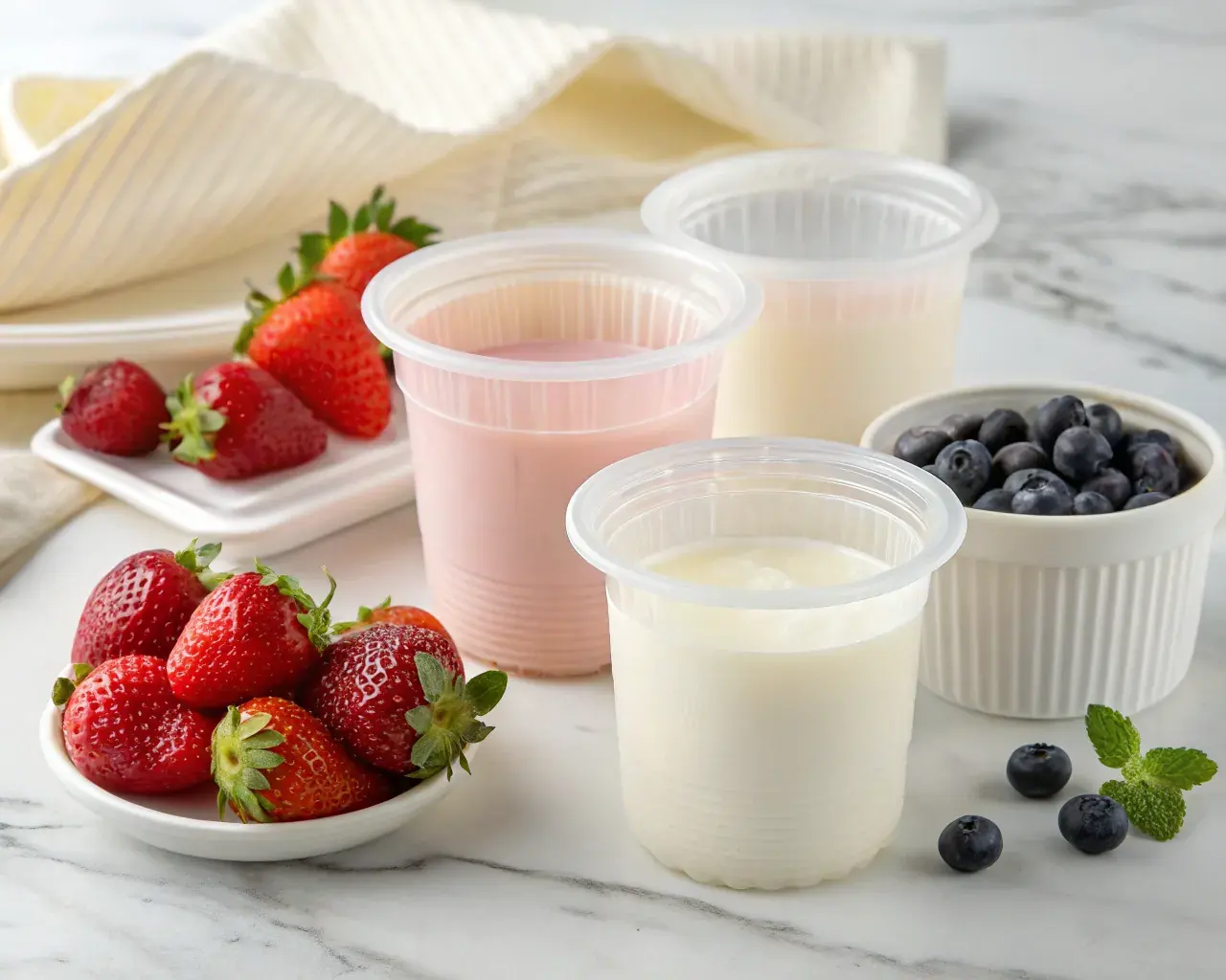 PHA biodegradable rigid and flexible containers — yogurt tubs, cosmetic jars, food wrap, and fresh produce boxes that biodegrade in marine and soil environments
